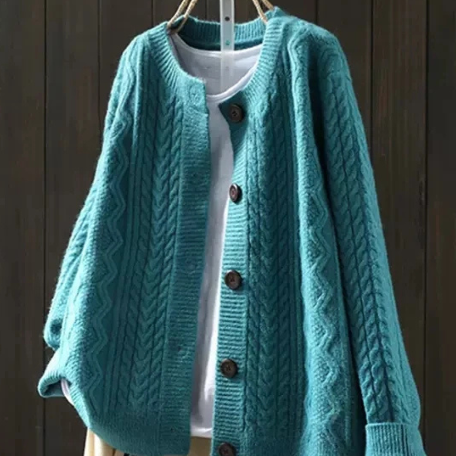 Lorenza |Cardigã de Malha em Trança 