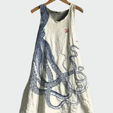 Vestido com Estampado de Tentáculos