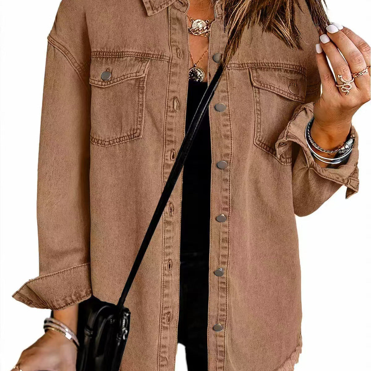 ROXANE™ – Blusão Clássico de ganga para o Dia a Dia