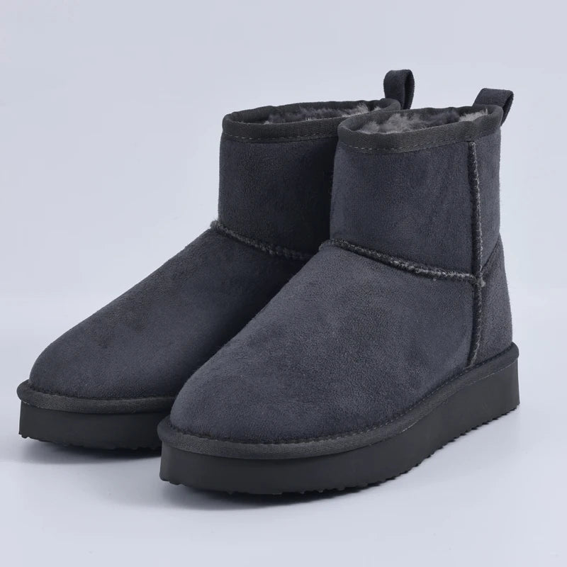 Amara | Bota Clássica de Inverno para Mulher com Forro Peludo Interior