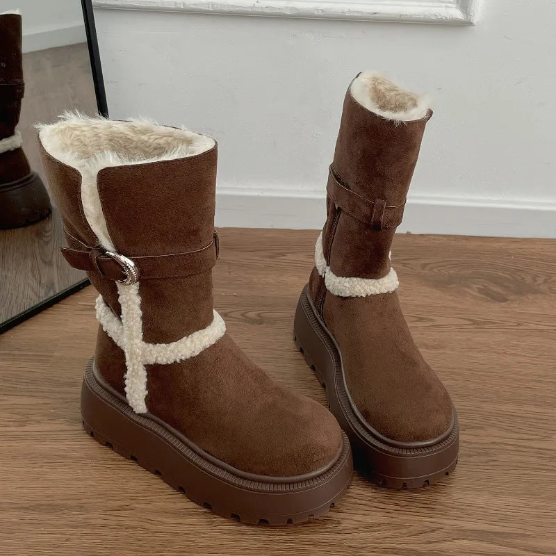Dana | Botas com plataforma de inverno com design moderno e aconchegante