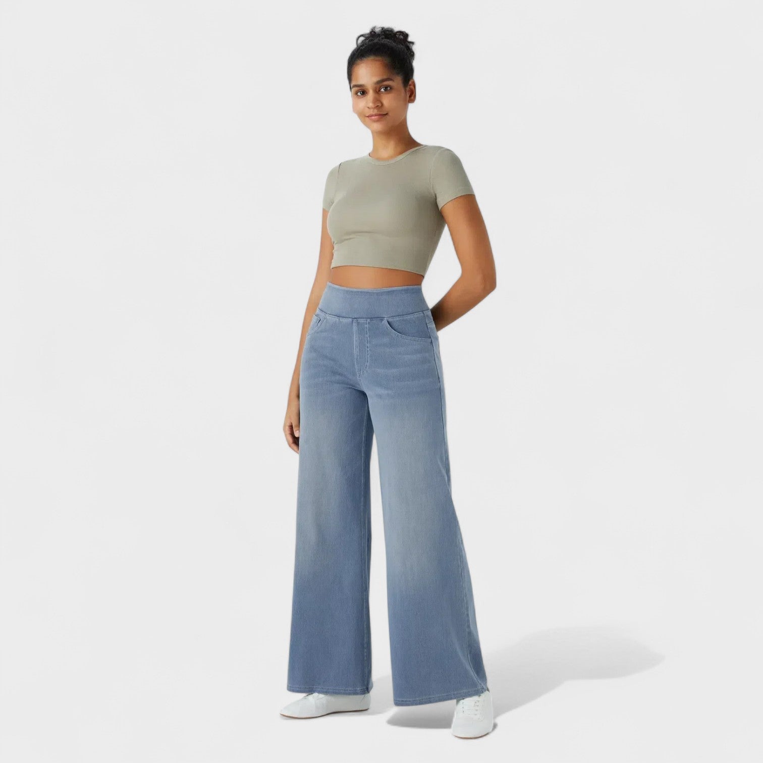 Irene - Calças de ganga de corte largo