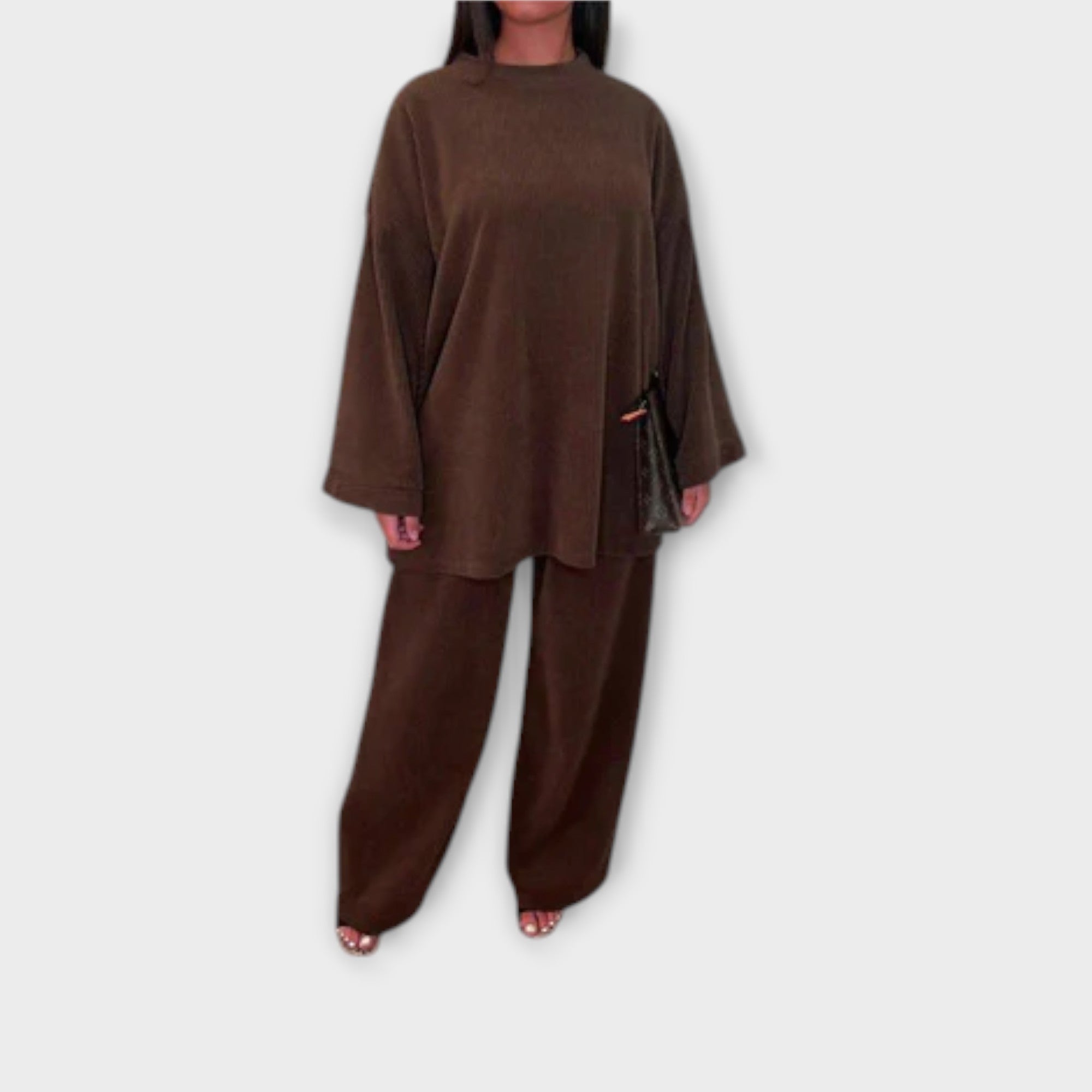 Ingrid – Conjunto Plus Size de Estilo Acanalado